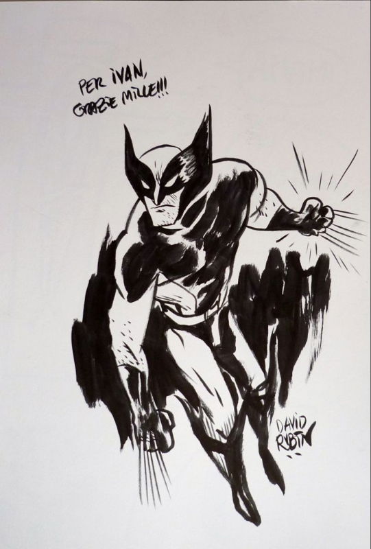 David Rubin Wolverine Sketch , In Ivan Repetto's Rubin, David Comic Art ...